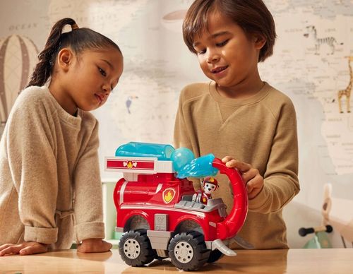 PSI PATROL POJAZD Z DŻUNGLI JUNGLE MARSHALL + FIGURKA CZERWONA DELUXE na Arena.pl