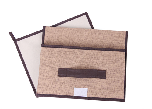 Pudełko pojemnik pojemny do przechowywania rzep komplet 2 sztuk jasny brąz na Arena.pl