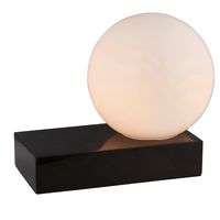 Stołowa lampa marmur Zeus L&-193866 Light& minimalistyczna kula czarna