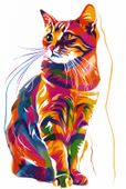 Plakat 30x45cm Nasycony Kot
