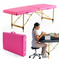 Łóżko Kosmetyczne Stół Stylizacji Rzęs Składane Aluminiowe Leżanka Tatuażu