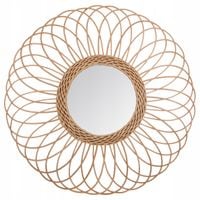 Wiklinowe lustro ŚCIENNE do przedpokoju 57 cm BOHO