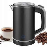 CZAJNIK ELEKTRYCZNY MAŁY TURYSTYCZNY PODRÓŻNY PRZENOŚNY STALOWY 800ML 600W