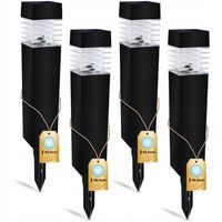 4x Lampka Ogrodowa LED LAMPA SOLARNA WBIJANA GRUNTOWA Słupek OGRODOWY