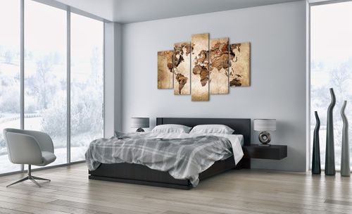 Obraz Na Płótnie - Mapa Kontynenty - 150X100 Cm - Ea150X100-3590 na Arena.pl