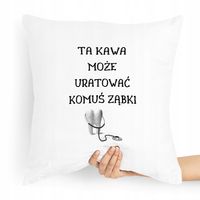 Poduszka Prezent Dla Dentysty Uratować Ząbki Z Nadrukiem Ze Zdjęciem