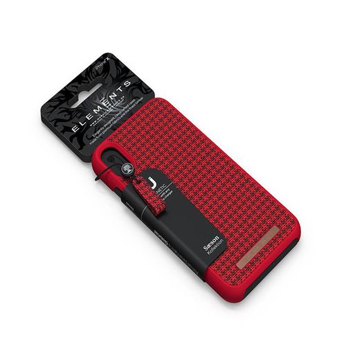 Nordic Elements Saeson Idun - Materiałowe etui iPhone Xs Max (Red) na Arena.pl