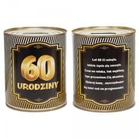 skarbonka metalowa urodzinowa 60