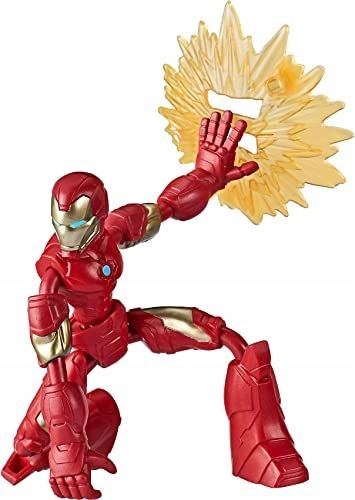 FIGURKA LALKA HASBRO AVENGERS IRON MAN MARVEL BEND AND FLEX na Arena.pl