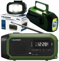 Radio solarne sieciowo-bateryjne AM, FM Blaupunkt ER20 antena zegar SOS