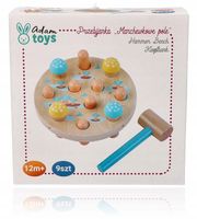 Przebijanka Gra wbijanka Zręcznościowa Młotek Montessori Wbij marchewki