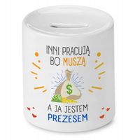 Dla Prezesa Viceprezesa Skarbonka Jestem Prezesem Z Nadrukiem Ze Zdjęciem