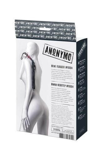 anonymo flogger, pu leather, black, 45 cm na Arena.pl
