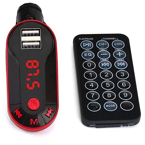 TRANSMITER FM BLUETOOTH ŁADOWARKA MP3 2XUSB SD LCD zdjęcie 7