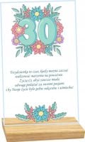 STATUETKA RAMKA z podstawką 30 urodziny personalizowany prezent nadruk UV