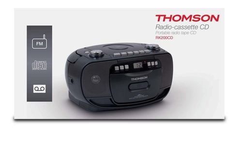 Radiomagnetofon Thomson RK200CD przenośny odtwarzacz CD kaset radio FM na Arena.pl