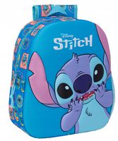PLECAK DO PRZEDSZKOLA DZIECIĘCY STITCH 3d DUŻY NIEBIESKI DLA DZIECI