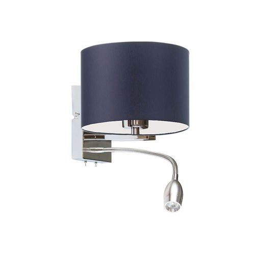 Czarny kinkiet z włącznikiem SENEGAL z reflektorem LED na Arena.pl