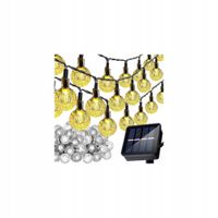 2X Girlanda Ogrodowa Lampki Solar LED IP44 3000K Solarne