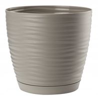 DONICZKA OSŁONKA NA KWIATY PODSTAWKA SZARA 17cm