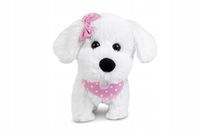 Interaktywny Piesek Chodzący na Smyczy Szczeniaczek Natalia Biały