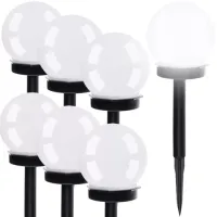 Lampa Ogrodowa Solarna- Kula Zestaw 6Szt. 23562