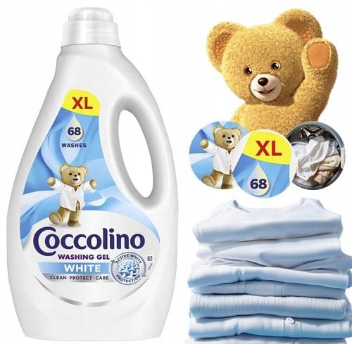 coccolino white xl żel do prania białych tkanin 68 prań 2,72l na Arena.pl