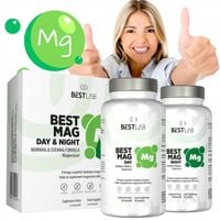 BEST LAB BESTMAG DAY&NIGHT MAGNEZ NA DZIEŃ i NOC 120 kapsułek