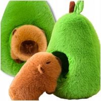 KAPIBARA W AWOKADO PLUSZAK ZABAWKA MASKOTKA PLUSZOWA PRZYTULANKA MIĘKKA 2W1