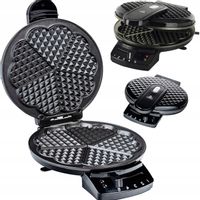 Gofrownica Ravanson GR-7010 1200 W czarne serce pyszne gofry