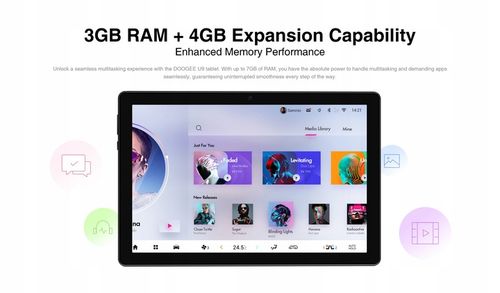 Tablet DOOGEE U9 10.1 7GB+64GB” IPS 5060mAh OTG/WiFi6/1TB/BT5.0 Android13 na Arena.pl