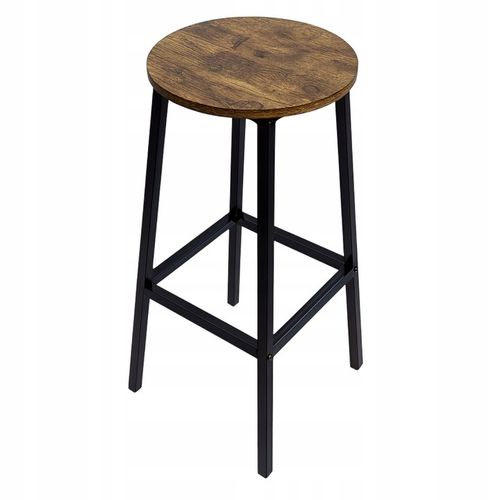 HOKER barowy KRZESŁO do baru TABORET rustykalny stołek do kuchni BRĄZ na Arena.pl