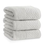 Ręcznik Loren (02) 30X50 cm srebrny 500 g/m² bawełna bordiura