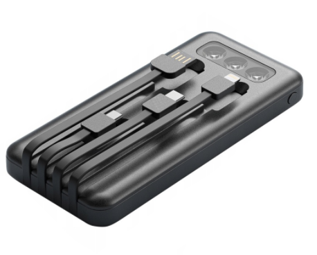 M1 / POWERBANK 10000MAH MICRO USB, USB-C, LIGHTNING, USB, LATARKA na Arena.pl