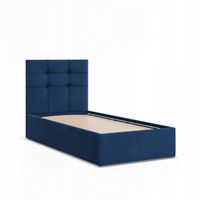 Łóżko Ramowe SORIA NIEBIESKIE JEDNOOSOBOWE Tapicerowane Pojedyncze VELVET