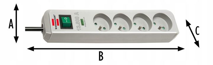 Listwa Zasilająca Przedłużacz Przepięciowy Szary 4 GNIAZDA Certyfikat CE zdjęcie 13