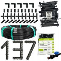 Linia kroplująca 16mm 100m z kompensacją 137 akcesoriów Wąż kropelkowy XXL