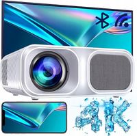 Projektor 1080p 4K 5G WiFi Bluetooth, Kino Domowe HD przenośny mini PREZENT