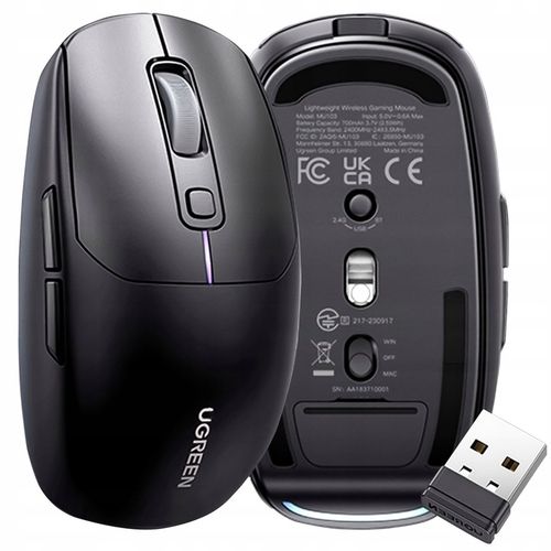 UGREEN MYSZ BEZPRZEWODOWA MYSZKA KOMPUTEROWA BLUETOOTH 5.0 2.4 G USB-C na Arena.pl