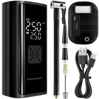 Pompka rowerowa elektryczna kompresor do opon powerbank 6000mAh latarka LED