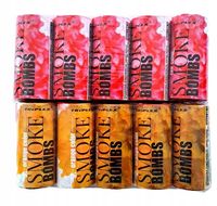 Mix Kolorów Dym Pomarańcz oraz Czerwony do zdjęć scenę świeca dymna 10 szt