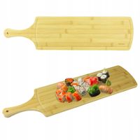 DESKA BAMBUSOWA DO SERWOWANIA PRZEKĄSEK SERÓW 59CM