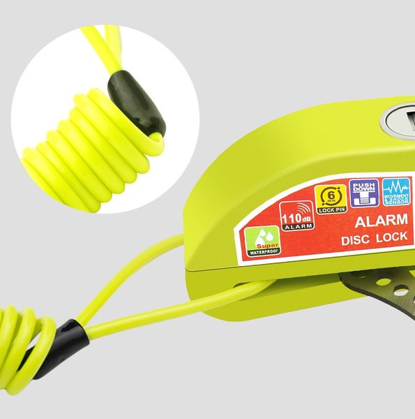 Blokada Tarczy Hamulcowej z Alarmem Do Motocykli i Rowerów Wodoodporna zdjęcie 9