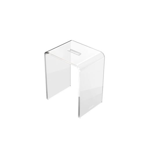 Zen stołek łazienkowy akrylowy, przezroczysty na Arena.pl