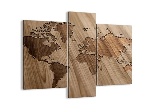 Obraz Na Płótnie - Mapa Kontynent - 95X80 Cm - Cb95X80-3042 na Arena.pl