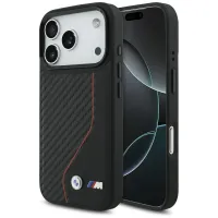 etui bmw m carbon line & logo magsafe na iphone 17 pro - czerwone