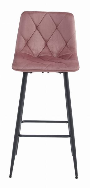 Hoker NADO - aksamit ciemny róż / nogi czarne x 4 zdjęcie 2