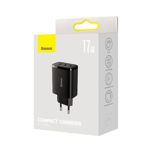 ładowarka sieciowa compact 3x usb 17w czarny na Arena.pl