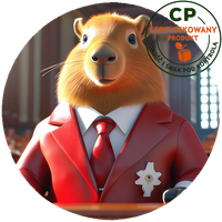 Opłatek waflowy na tort - Kapibara