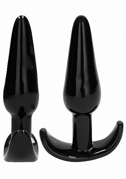 No. 80 - 4-Piece Butt Plug Set - Black zdjęcie 12